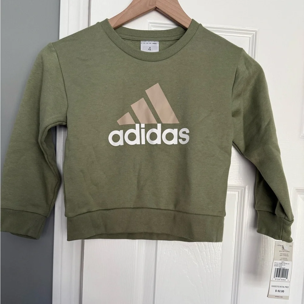 Adidas boys Green Sweatshirt